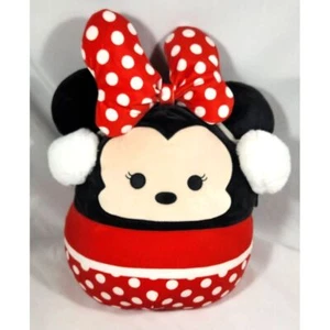 12" DISNEY Squishmallow MINNIE MOUSE orejeras Navidad Vacaciones Invierno con etiqueta - Imagen 1 de 7