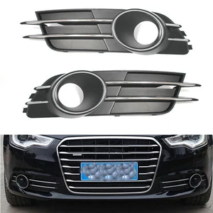 Car Lower Bumper ACC Grille Grilles Pair for Audi A6 C7 2011-2014 12 B00B - Picture 1 of 7