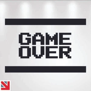 Gaming Game Over Wall Art Decal Sticker Vinyl - Picture 1 of 3