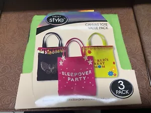 NEXT STYLE CANVAS TOTE VALUE PACK - Picture 1 of 3