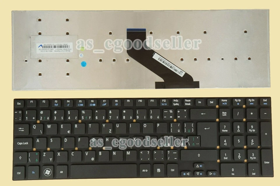 New for Czech Slovak Keyboard for Acer 5755G 5830T E1-510 E1-532 V3-531 V3-731 - Image 1 of 1
