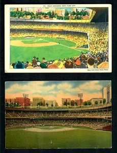 #612 (2) N.Y.C. Polo Grounds, New York farbiges tägliches Nachrichtenfoto Home New York Giants - Bild 1 von 2