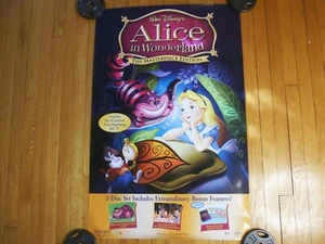 🌀 Póster vintage de tienda de videos de Alicia en el País de las Maravillas de Disney 26x40 🎬 Edición obra maestra - Imagen 1 de 18