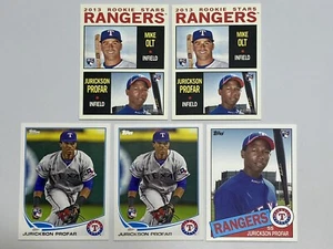 Lot of 5 2013 Topps Jurickson Profar RC Rookies #286 #261 #133 *FREE SHIPPING* - Picture 1 of 2