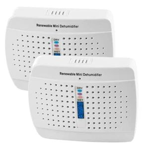Rechargeable Small Dehumidifier, Moisture Absorber for Closed Spaces, Cabinet, - Picture 1 of 6