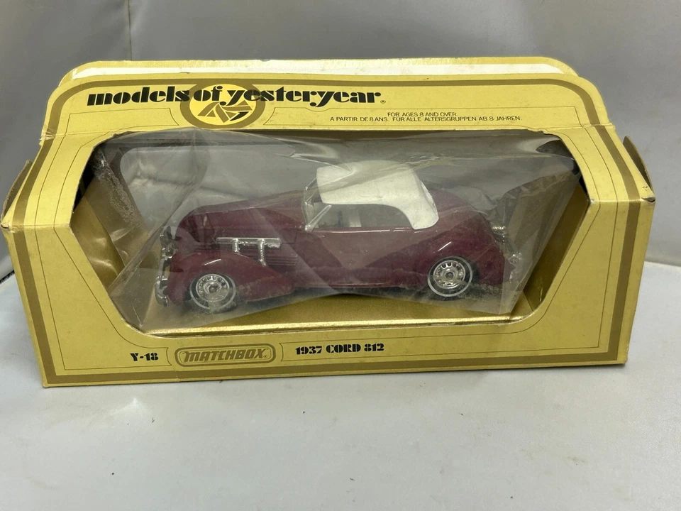 Matchbox Models Of Yesteryear Y-18 1937   Cord 812 Red Diecast Model Car - Image 1 of 1