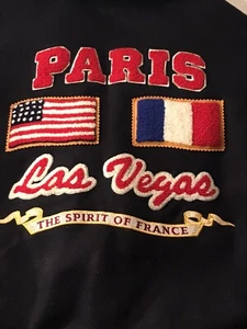 Genuine Leather Jacket Paris Vegas Casino Hotel Grand Opening 1999 Sz XL Men - Picture 1 of 11