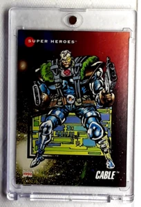 1992 Marvel Universe Series 3 Trading Card 50 CABLE. FREE ONE-TOUCH-HOLDER - Picture 1 of 2