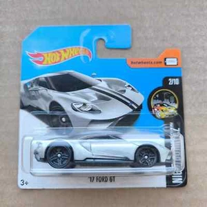 2017 Hot Wheels SHORT CARD HW NIGHTBURNERZ 17 FORD GT GRAY 2/10 - Picture 1 of 1