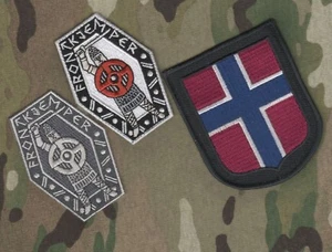 Historisk Historisch Norwegian Frontkjempere fra Norge borrelås Klette 3-Lapp - Picture 1 of 10
