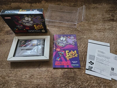 SNES SUPER NINTENDO - EEK! THE CAT #PUZ UKV PAL CIB - Image 1 of 4