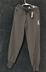 Justice Cropped Jogger Pants in Steel Heather Size 8 - Picture 1 of 6