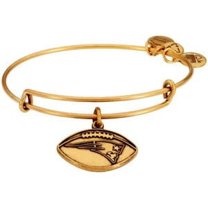 Alex and Ani NEW ENGLAND PATRIOTS EXPANDABLE Bracelet Gold Tone NWT $32 - Picture 1 of 4