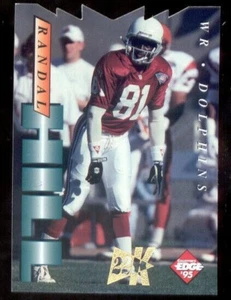 1995 Collectors Edge RANDAL HILL Miami Dolphins 22K Gold Die Cut Card 002/500 - Picture 1 of 2