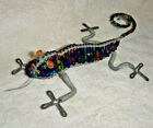 Beaded Gecko Lizard Wire Sculpture Beadworx Grassroots African Bead & Wire
