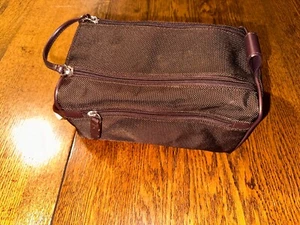 Vintage Bath & Body Works NEW NWT Brown Cosmetic Travel Bag Zippered 9x5x6 NOS - Picture 1 of 12