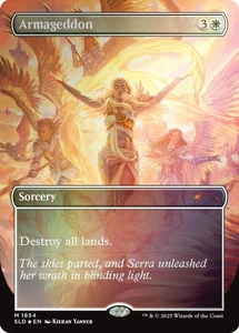 NM MTG RAINBOW FOIL ARMAGEDDON - SECRET LAIR ARTIST SERIES KIERAN YANNER - Picture 1 of 1