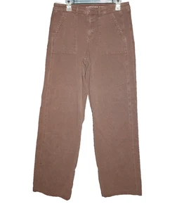 American Eagle Stovepipe Utility Pants Brown High Rise Straight Women's Size 10 - Picture 1 of 1