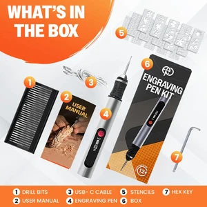 Electric Engraving Pen Kit | DIY Etching Tool for Metal, Wood, Glass, Leather - Picture 1 of 5