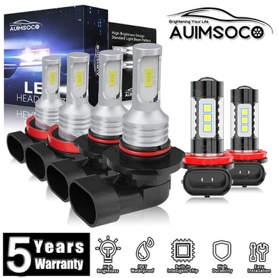 Combo de 6x faros LED bombillas haz antiniebla alto/bajo 60W para Nissan Murano 2009-2014 Foto 1 de 4