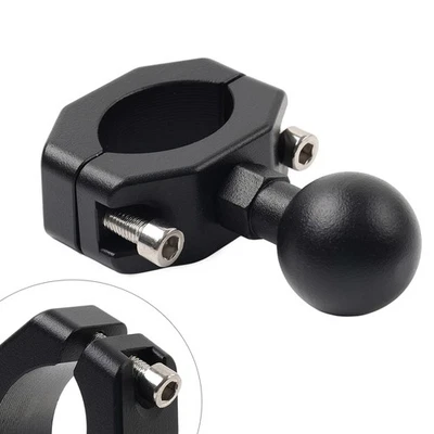 Motorrad Lenker Kugelkopf Basis GPS Telefonhalter Halterung Klemmständer Schwarz - Bild 1 von 4