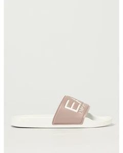 Ea7 Slide Sandal Logo Detail Men Pink - Picture 1 of 4