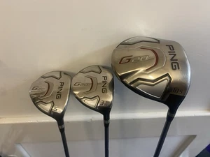 Ping G20 Driver 3 & 5 Wood Set Regular Graphite Shafts VGC - Picture 1 of 6