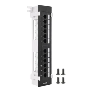 Kit d'outils réseau 12 ports Cat6 Patch Panel Rj45 réseau mur support6468 - Photo 1/3