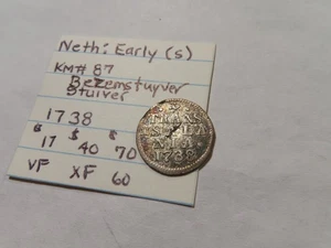 P126 Netherlands 1738 Silver Bezemstuiver - Picture 1 of 2