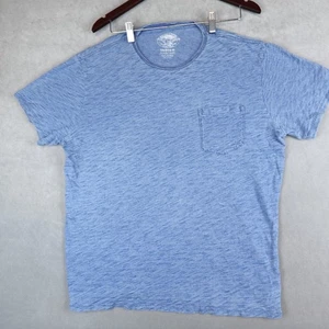 Wallace & Barnes T Shirt Mens XL Indigo Blue Short Sleeve 100% Cotton Crew Neck - Picture 1 of 8