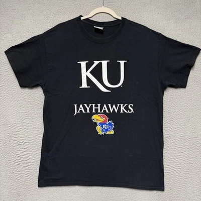 Kansas Jayhawks Shirt Mens Large NCAA Basketball College KU Jayhawks Tee - Image 1 of 4