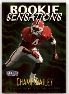 Champ Bailey 1999 Fleer Tradition Rookie Sensations #1 RS Washington Redskins - Picture 1 of 2
