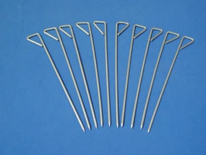 LOT OF TEN BAKE POTATO SPIKES NAILS SHISH-KABOB SKEWER - Picture 1 of 1