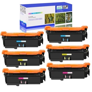 6PK - CE251A -3A C Y M Toner Set for HP Color LaserJet CP3520 CM3530 CM3530fs - Afbeelding 1 van 24