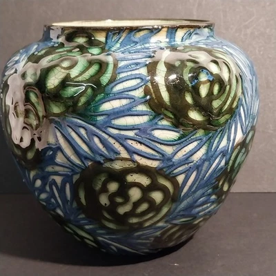 Jugendstil Vase Nr. 1855 Max Laeuger um 1915-20 Schlicker Dekor - Bild 1 von 4