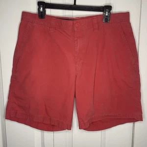 Pantalones Cortos Columbia Rojo Ladrillo Talla 34” 100% Algodón 7.5” Entrepierna Hombres Exterior Caminata - Imagen 1 de 9