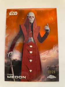 2025 Star Wars Chrome - Tion Medon - #22/25 - Orange Refractor - Pack Fresh! - Bild 1 von 2