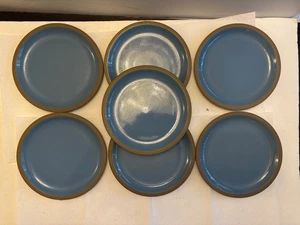 Midwinter Steinzeug "Bluestone", sieben 7 3/4" Salat Mittagessen Teller - Bild 1 von 8