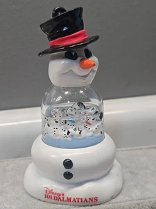 Vintage 1996 Mcdonald Souvenir 101 Dalmatian Snowman Snow Globe Collectible - Picture 1 of 6
