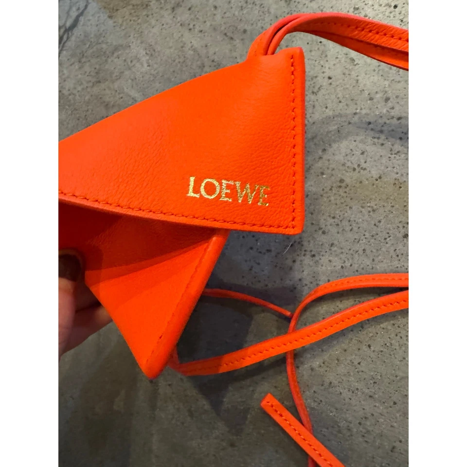 Loewe Puzzle Bolsa Plegable Naranja Bolso Dije Piel de becerro Auténtico Certificado de Autenticidad Foto 1 de 4