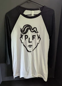 Pokey LaFarge Raglan (3/4 sleeve) Concert T-shirt White and Black Size Medium - Picture 1 of 6