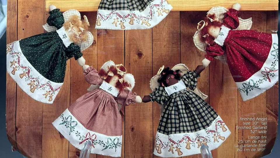 '96 Daisy Kingdom "Angel Garland Dolls" #32125 New - Image 1 of 3