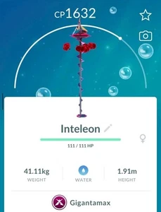 1x Gigantamax Inteleon Trade Pokémon Go - Afbeelding 1 van 1