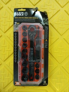 Klein Tools 65400 Set di prese pass-through con tasso di impatto 8 unità da 1/2 pollici - Foto 1 di 3