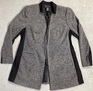 Lane Bryant Blazer Damen 14 grau Tweed Sakko komplett gefüttert Schulterpolster - Bild 1 von 10