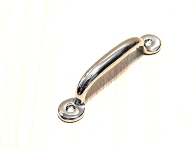 Hoosier Cabinet Hardware Pull Farm House Cast Brass Nickel Plated  - Image 1 of 4