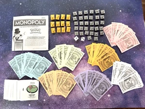 Pokemon Monopoly Johto Edition 2016 Replacement Pieces Cards Cash Poke Marts - Picture 1 of 17