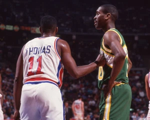 Isiah Thomas Color  8x10 Detroit Pistons Unsigned Photo #1.  (Vol. 2) - Picture 1 of 1