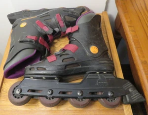 Rollerblade AstroBlade Adult Size 6 InLine Skates Astro Blade Black Purple - Picture 1 of 10
