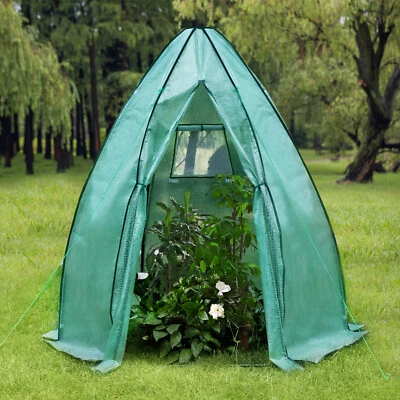 Gewächshaus Foliengewächshaus 160x160x180cm PE Pflanzenhaus Grün Winterschutz